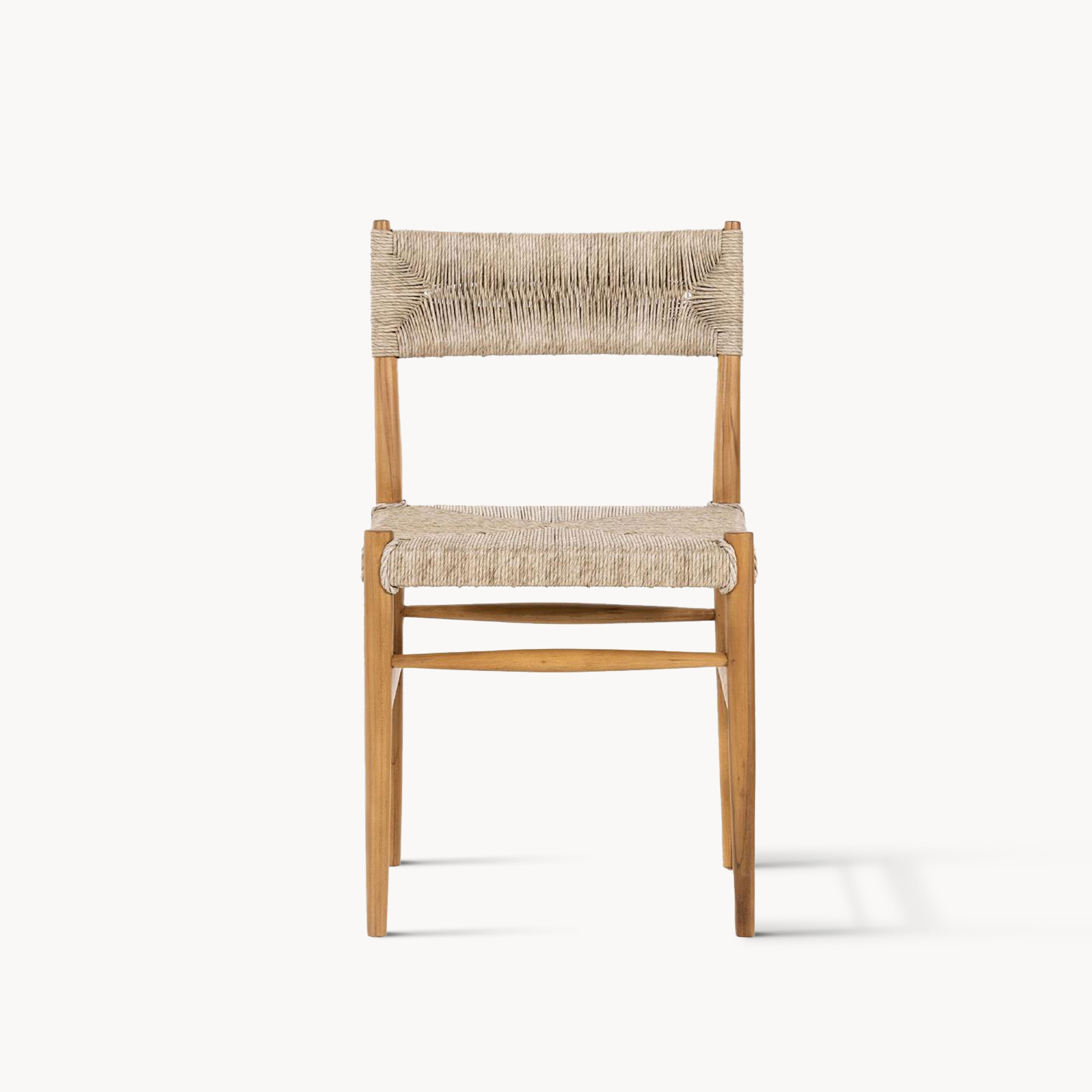 Rilin Teak braided rope chair