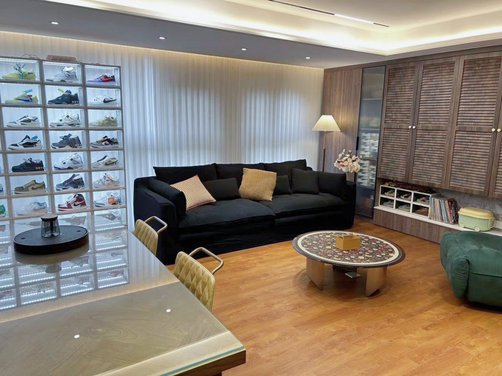 Gulit Washable natural linen fabric straight sofa-A