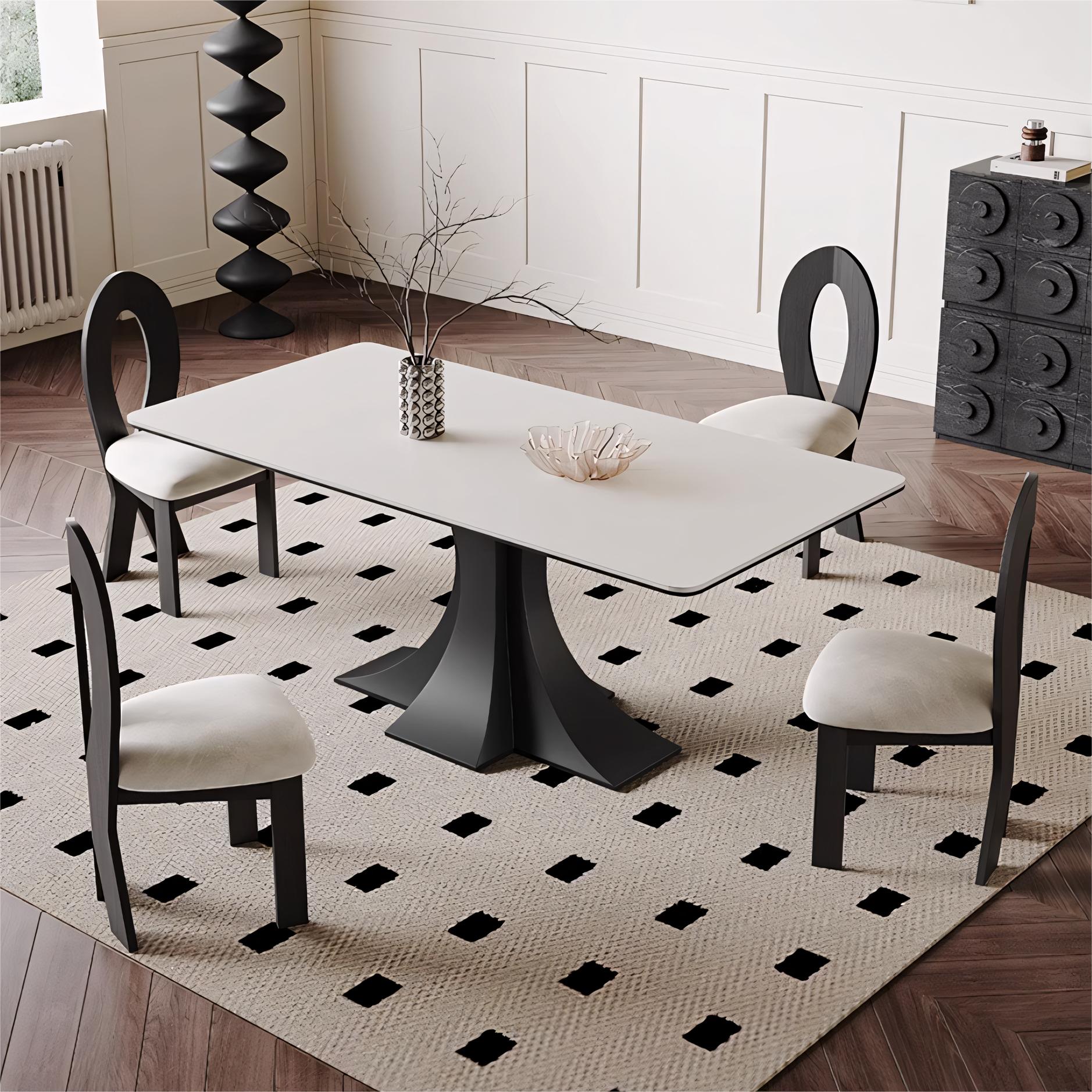 Lemaet Sintered stone rectangular dining table