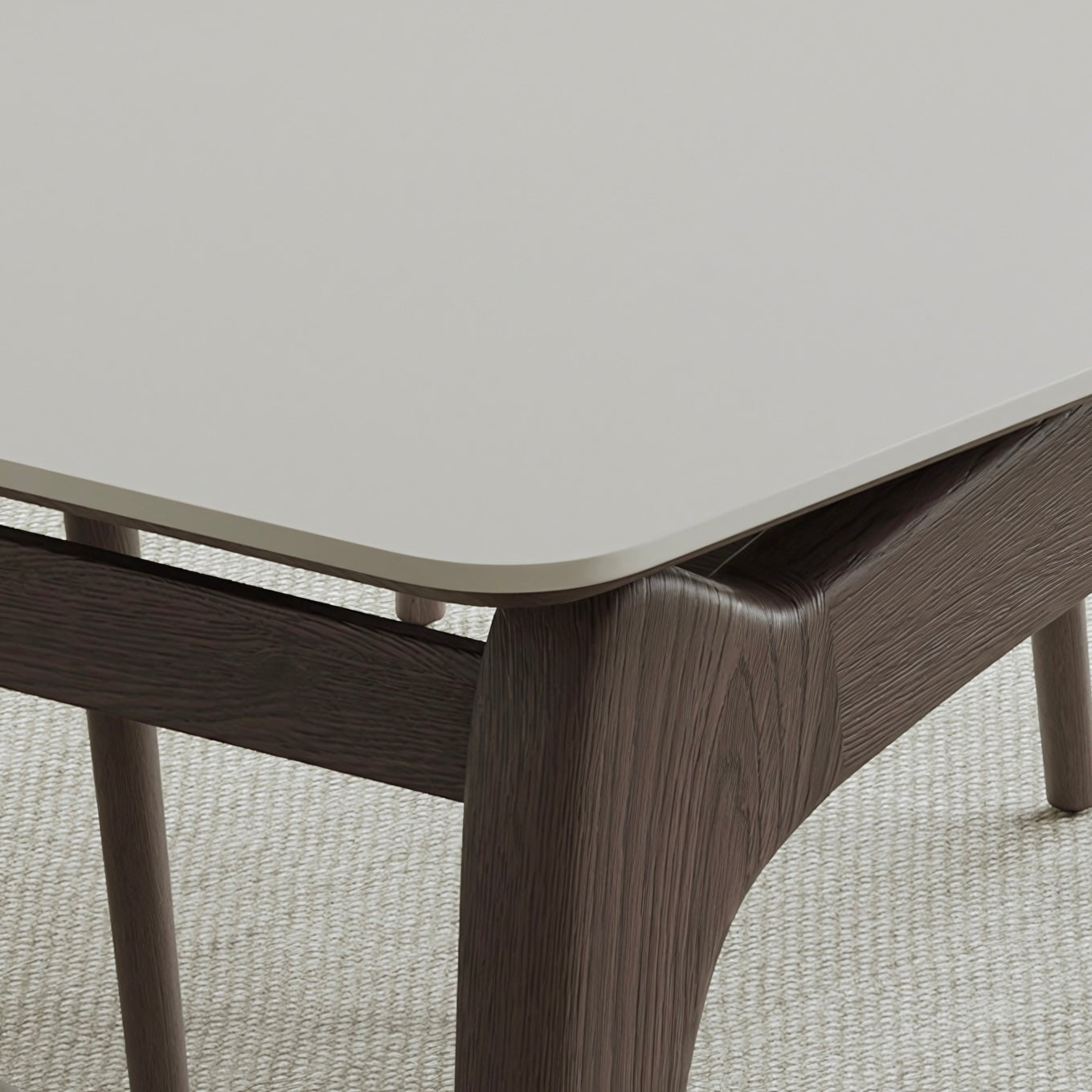 Lemarie Sintered stone rectangular dining set