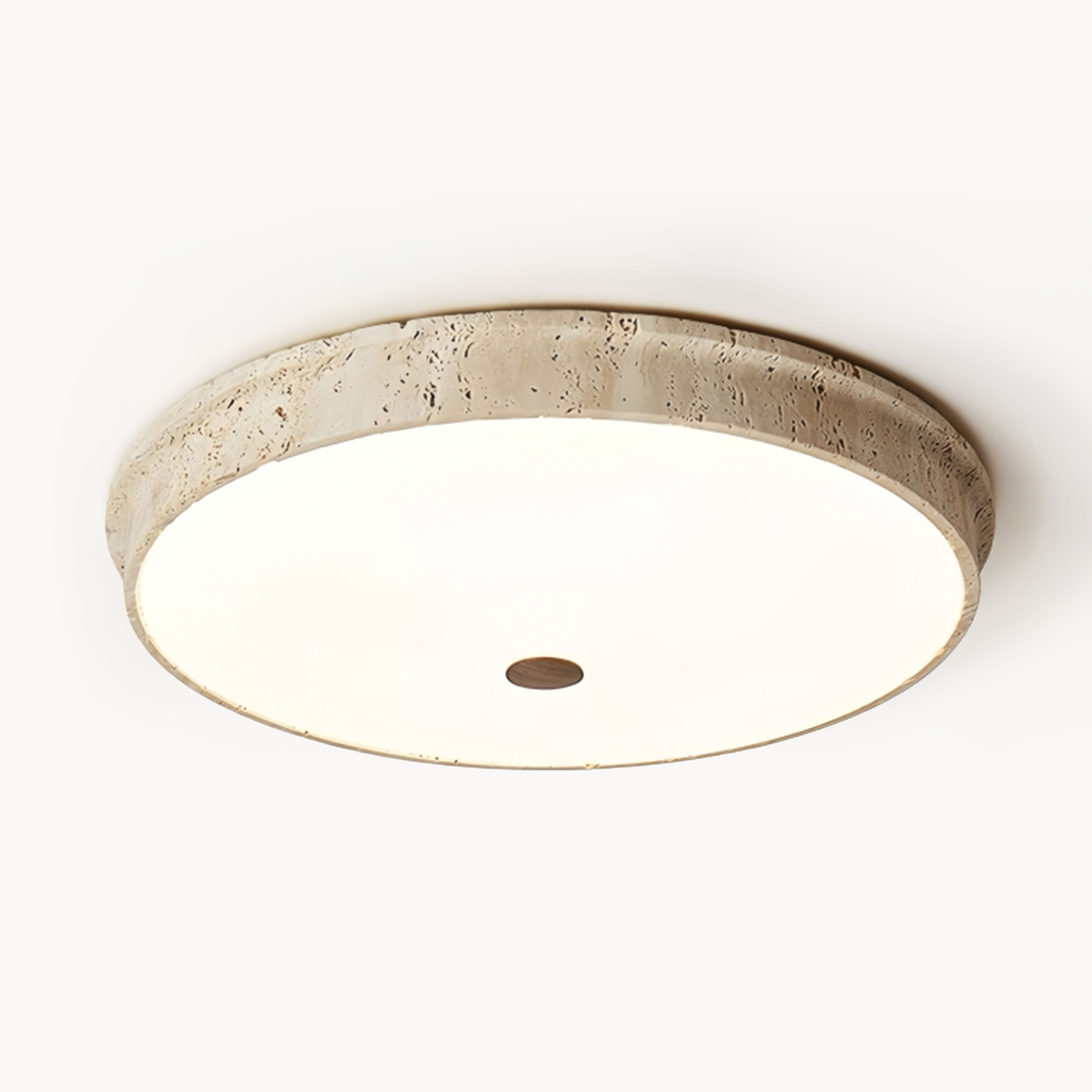 Hissey Beige travertine ceiling light