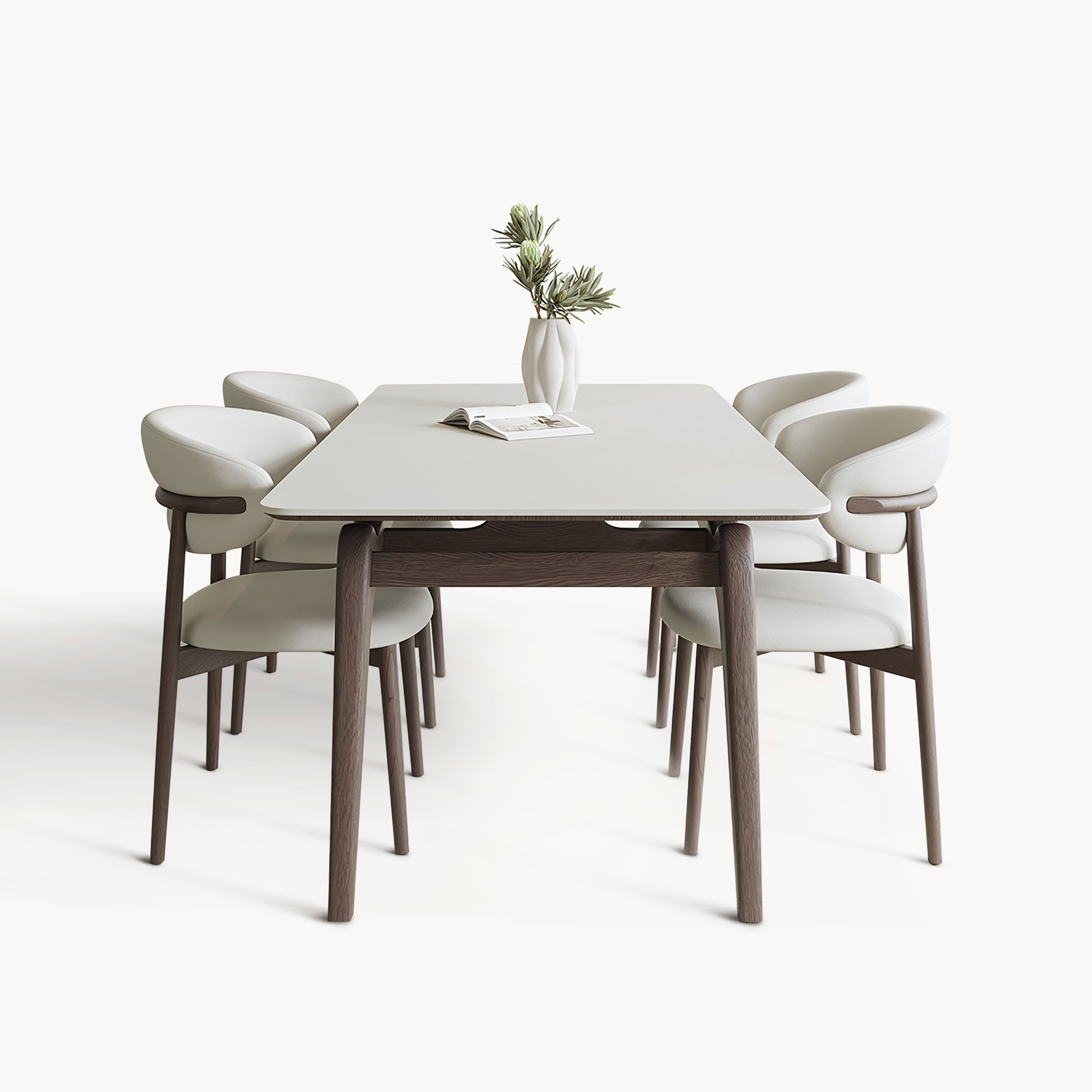 Lemarie Sintered stone rectangular dining set