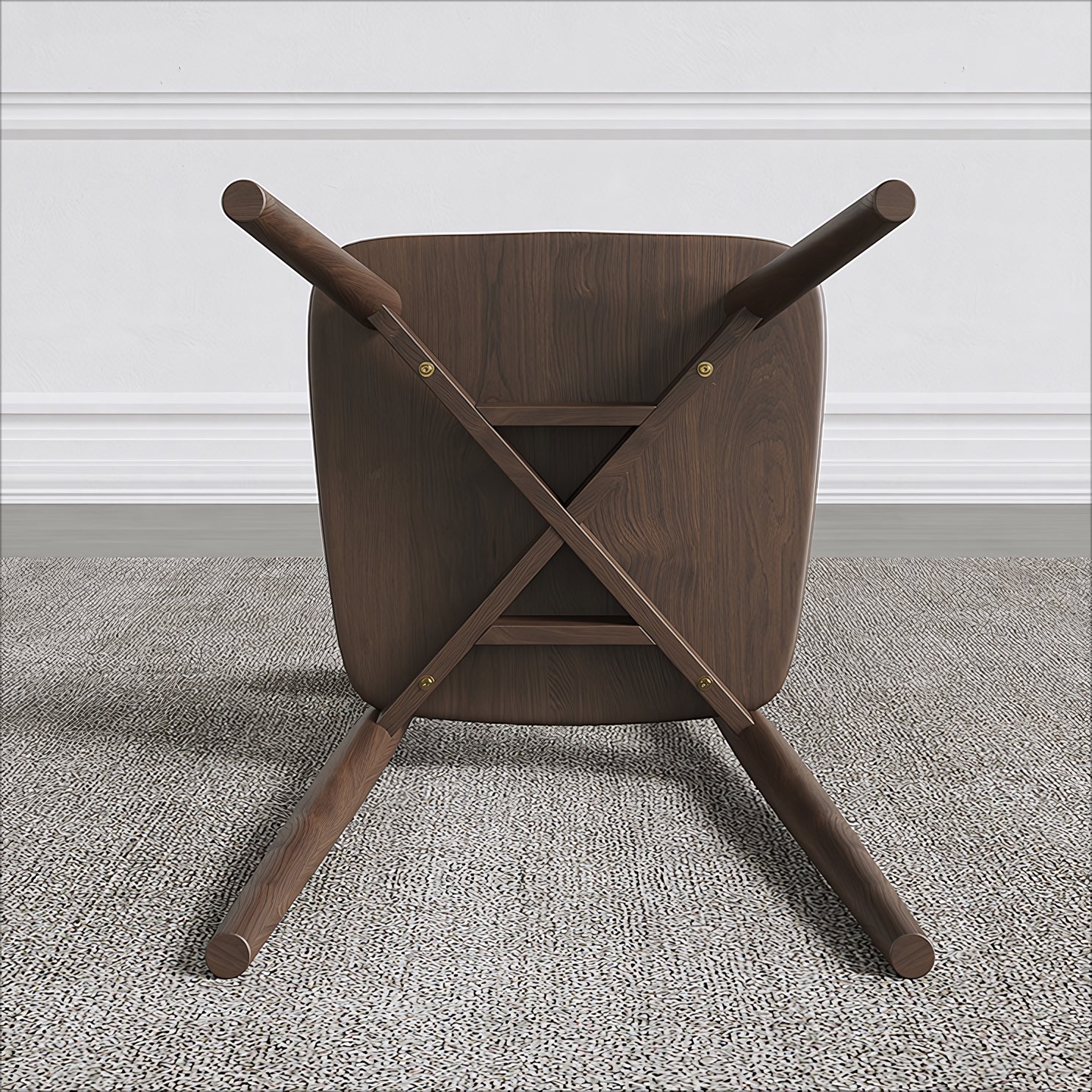 Geolip 2 pcs set-modern oak dining chair