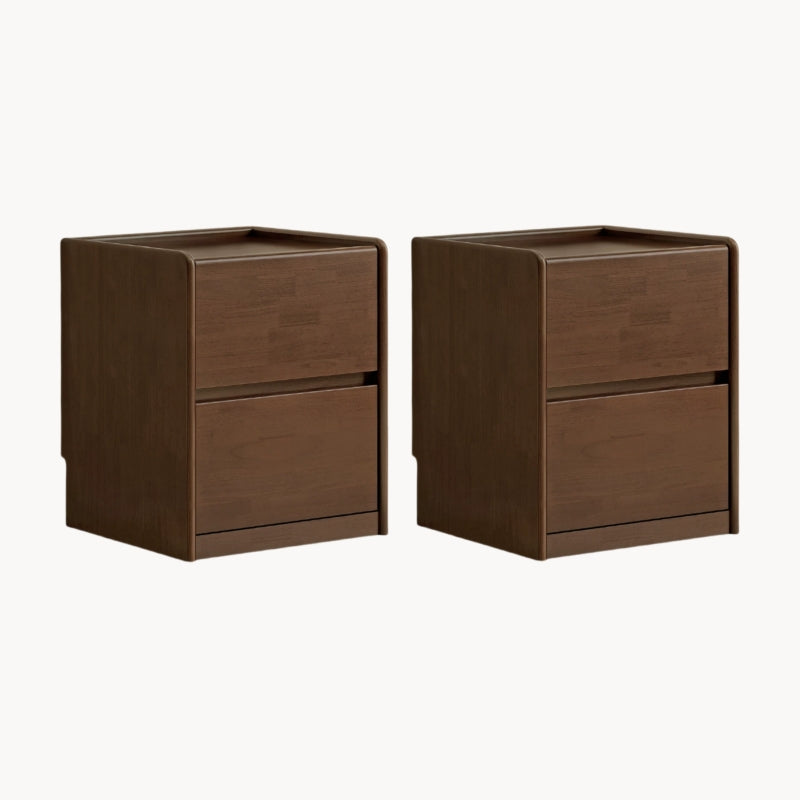 Biadra 2pcs solid wood nightstands-A