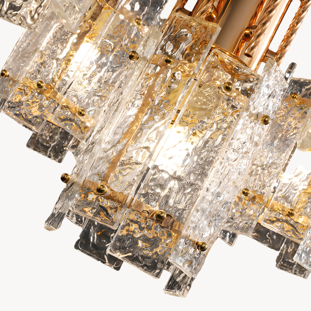 Finosa Golden glass retro pendant light