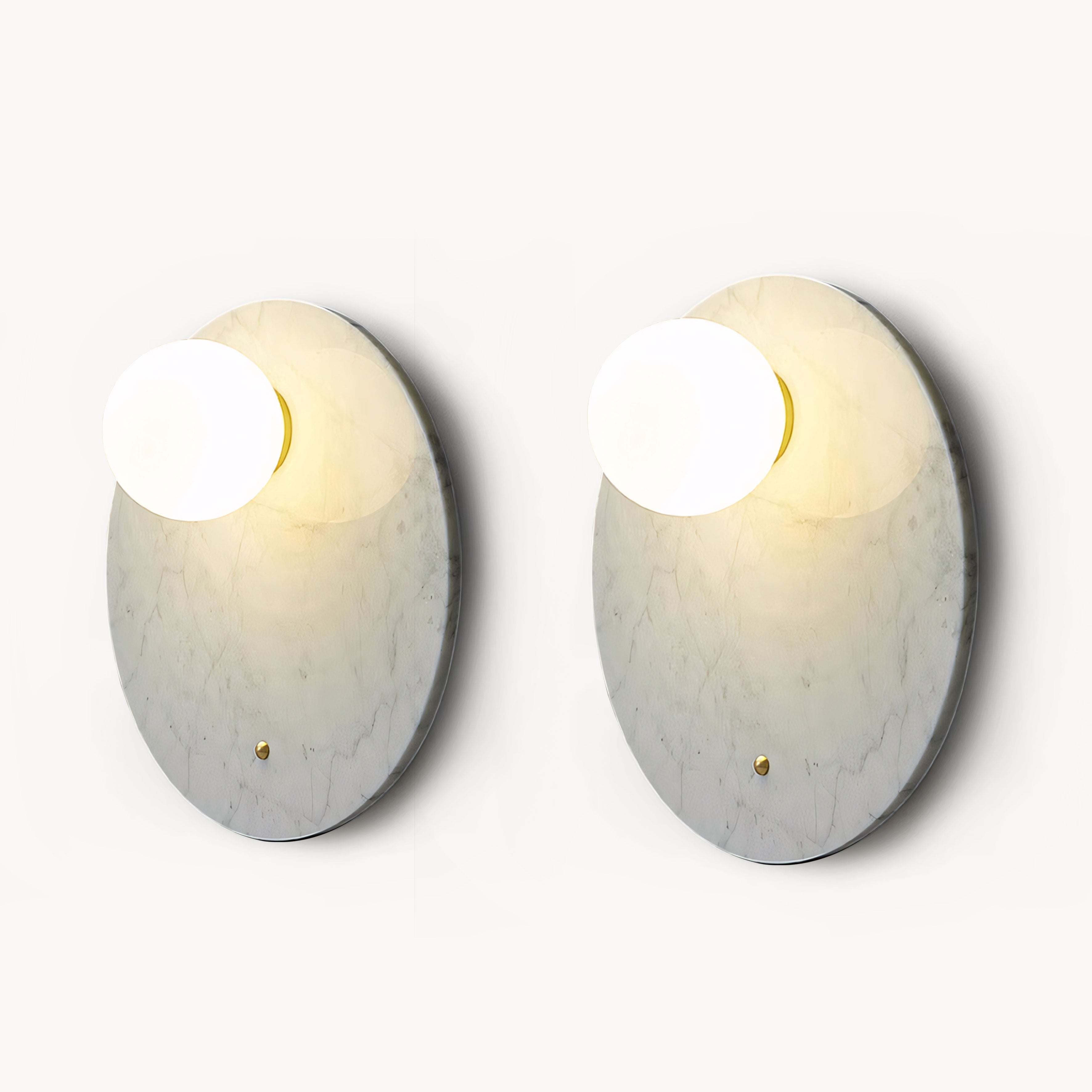 Giflen 2pcs marble wall lights bedside lights