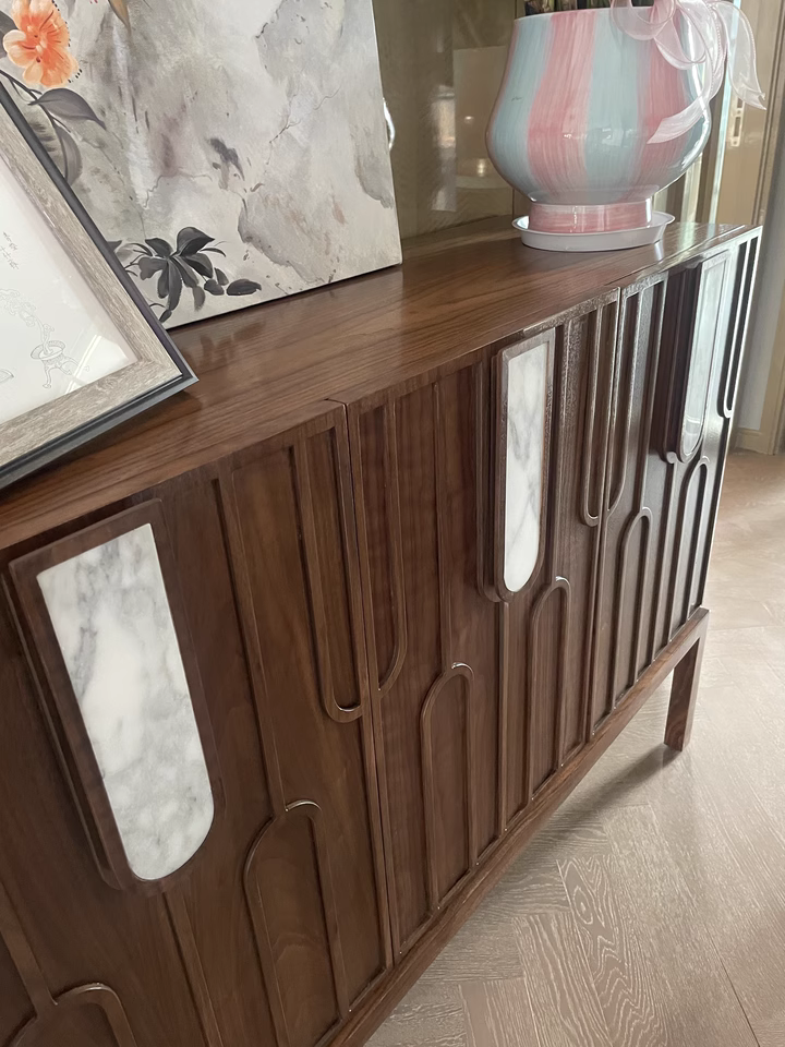 Tiziao Wooden marble sideboard-A
