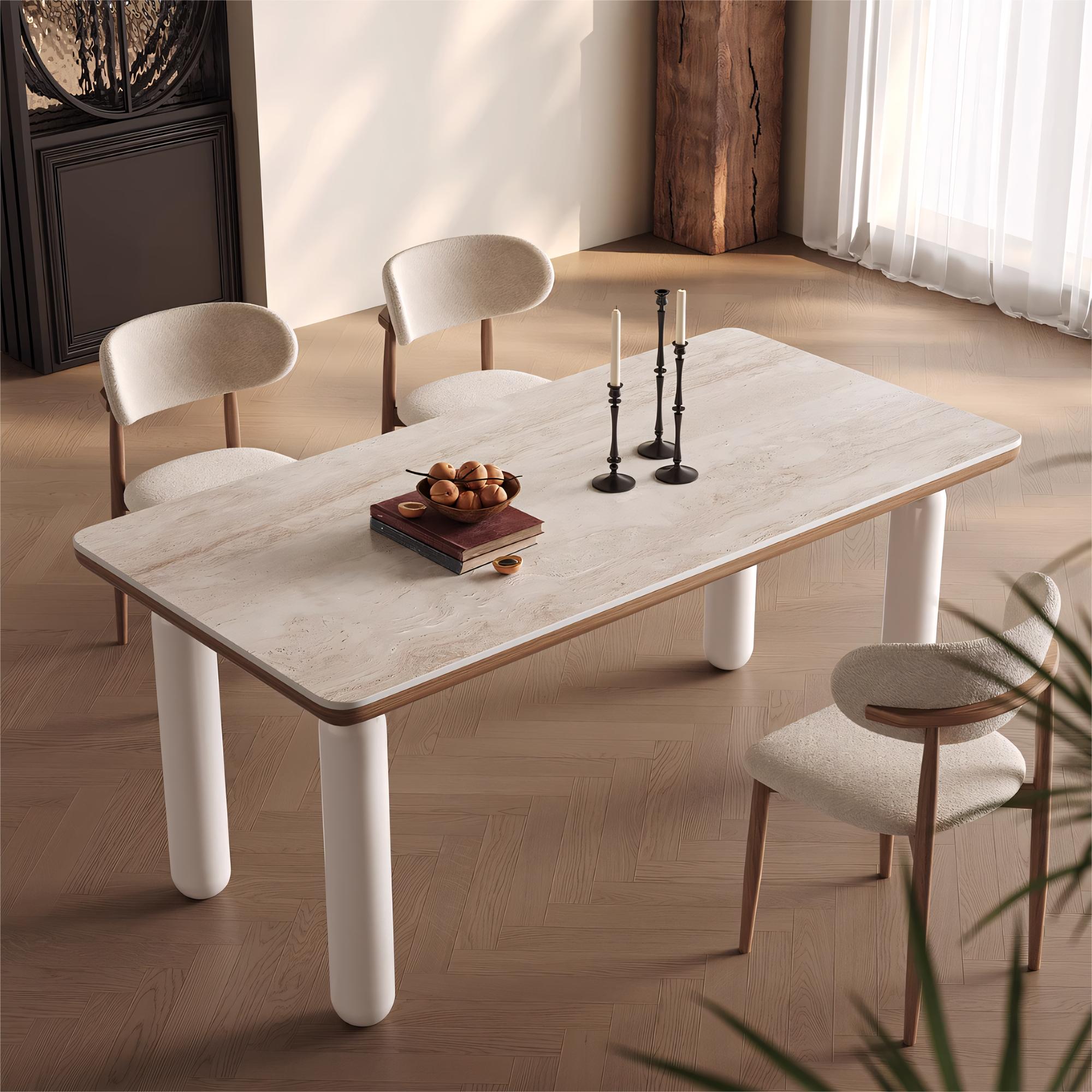 Lessimo Sintered stone rectangular dining set