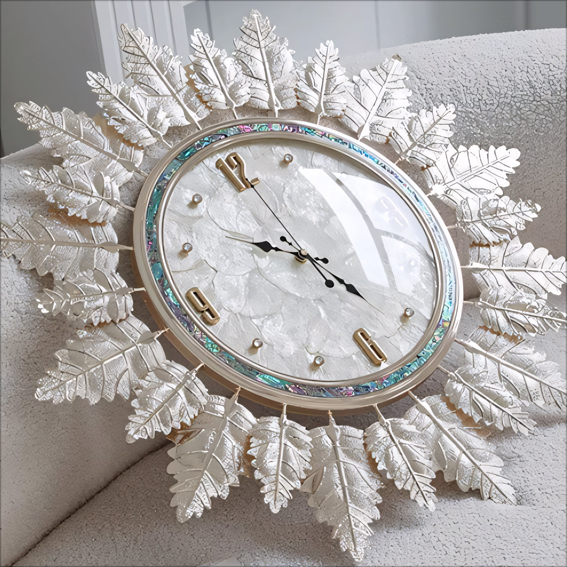 Aniner Natural shell wall clock
