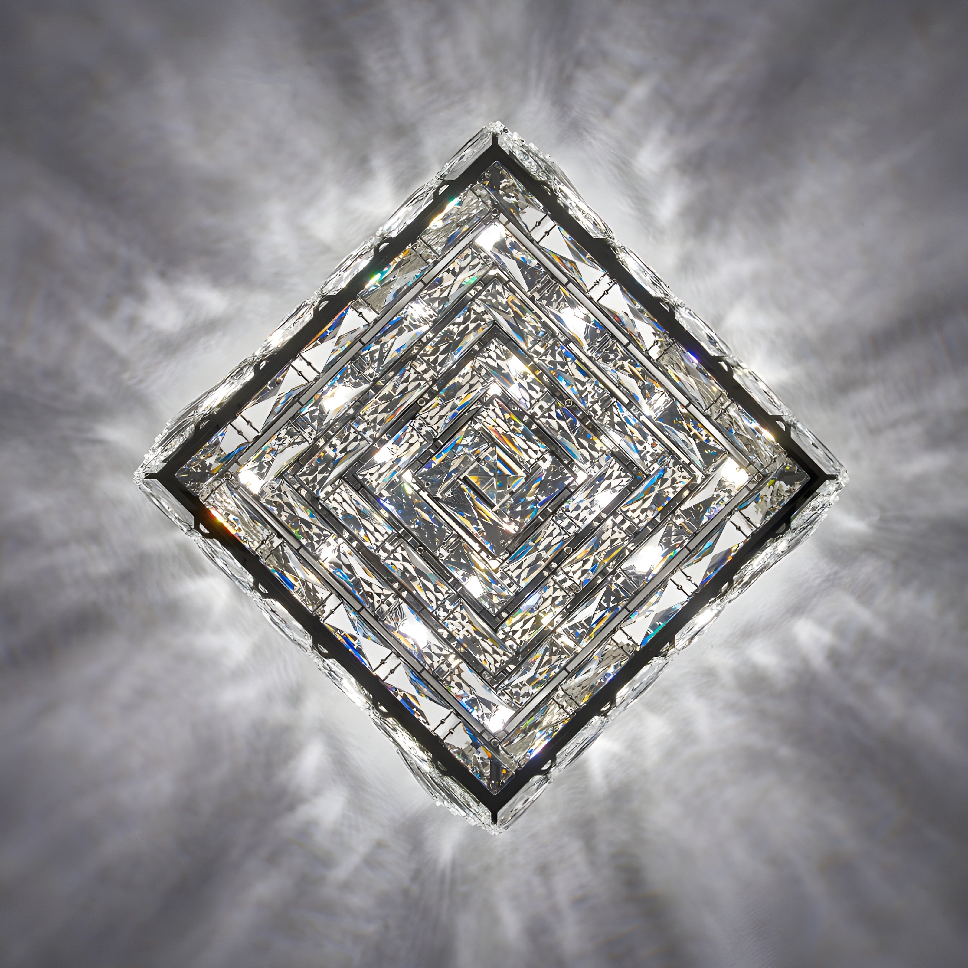 Horolin Square glass ceiling light