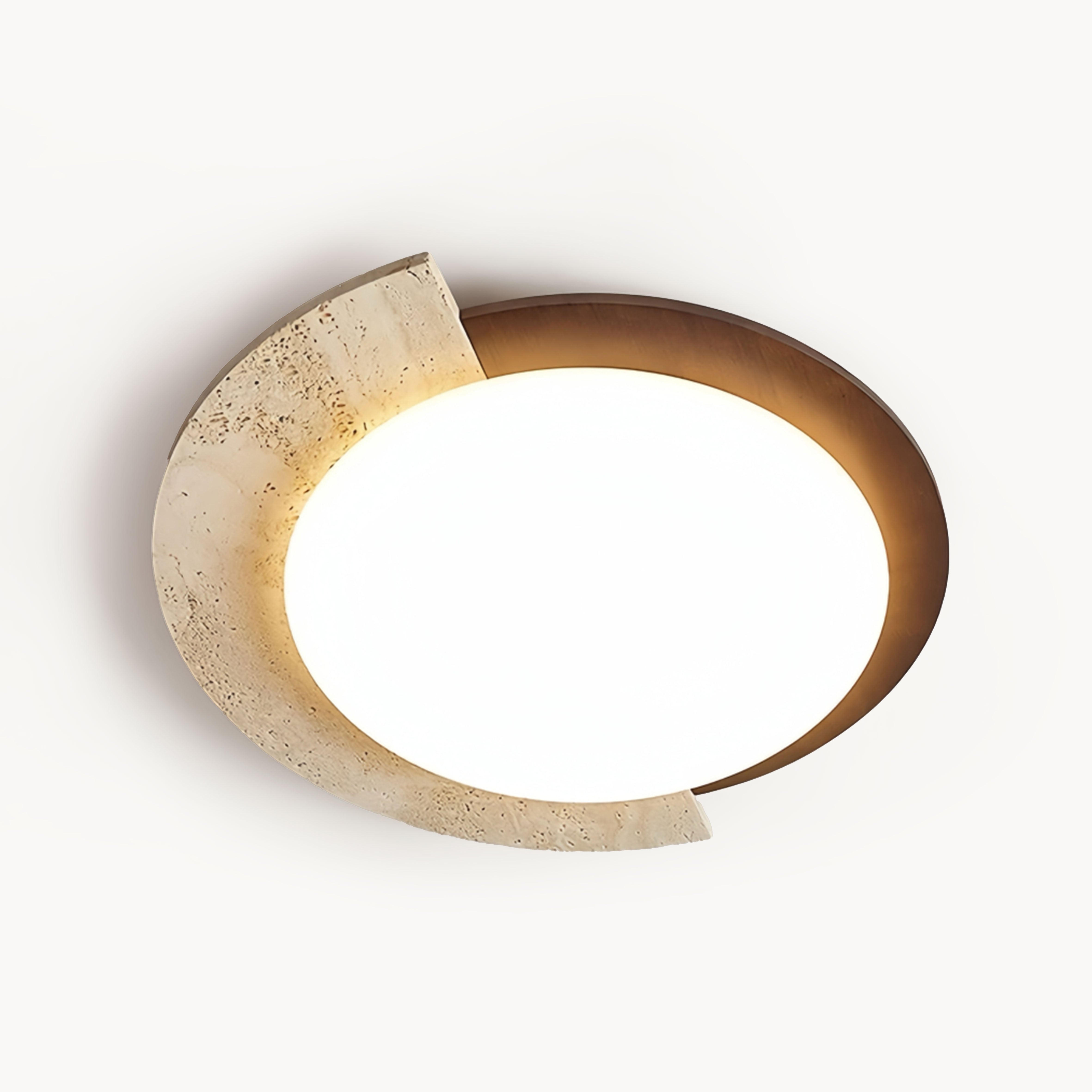 Yolandi Beige travertine ceiling light
