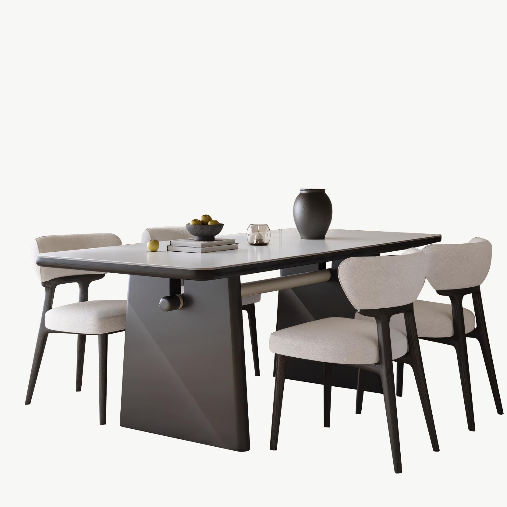 Timita Modern sintered stone rectangular dining set
