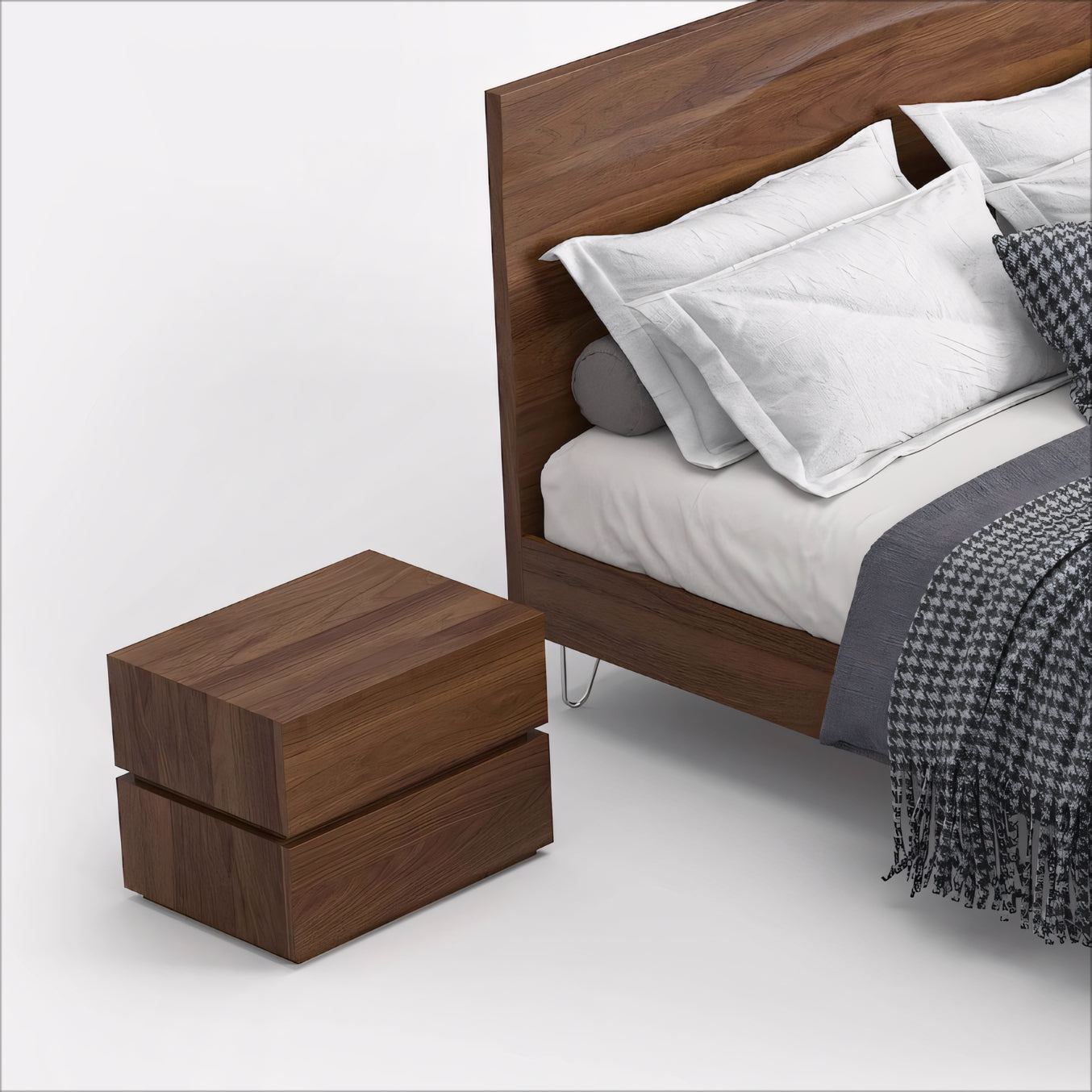 Bidine 2pcs minimalist nightstands