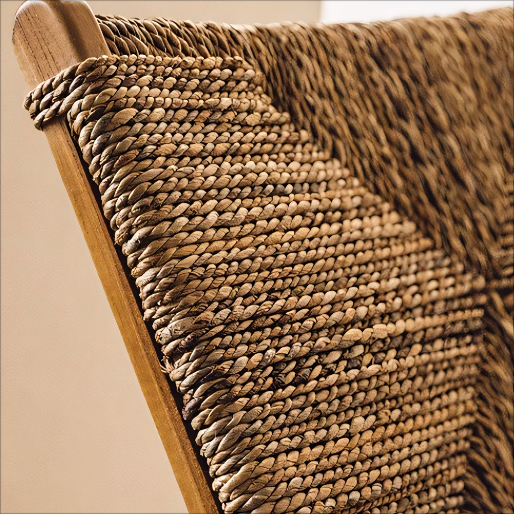 Alvaro Natural rattan ash wood lounge chair