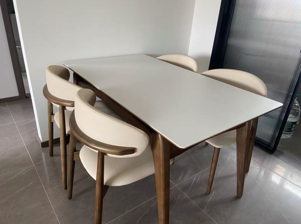 Lemarie Sintered stone rectangular dining set