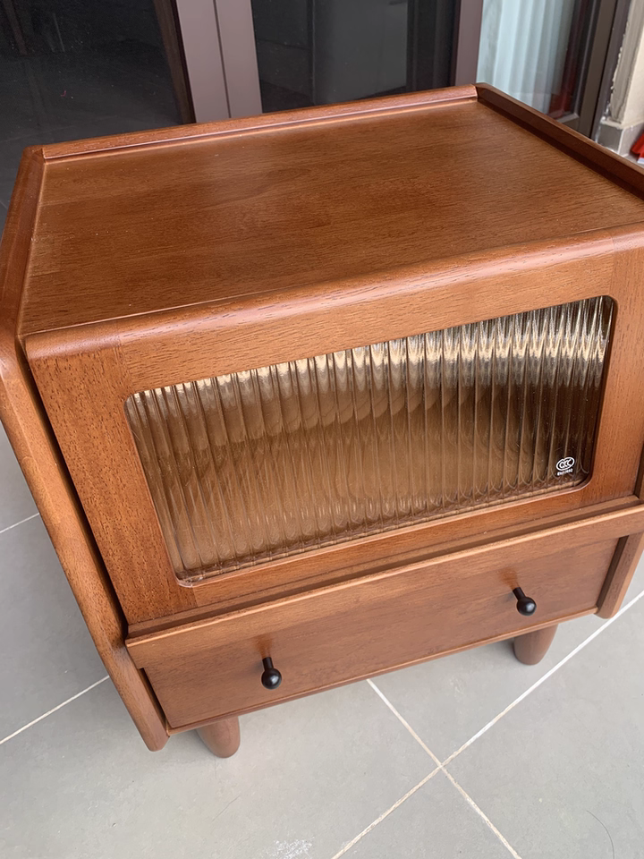 Kizzo 2pcs solid wood nightstands