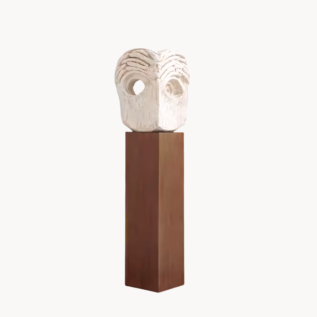 Dafi A set of fiberglass sculpture and wood columm