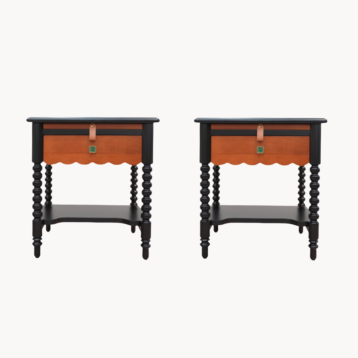 Limay 2pcs solid wood nightstands bedside tables