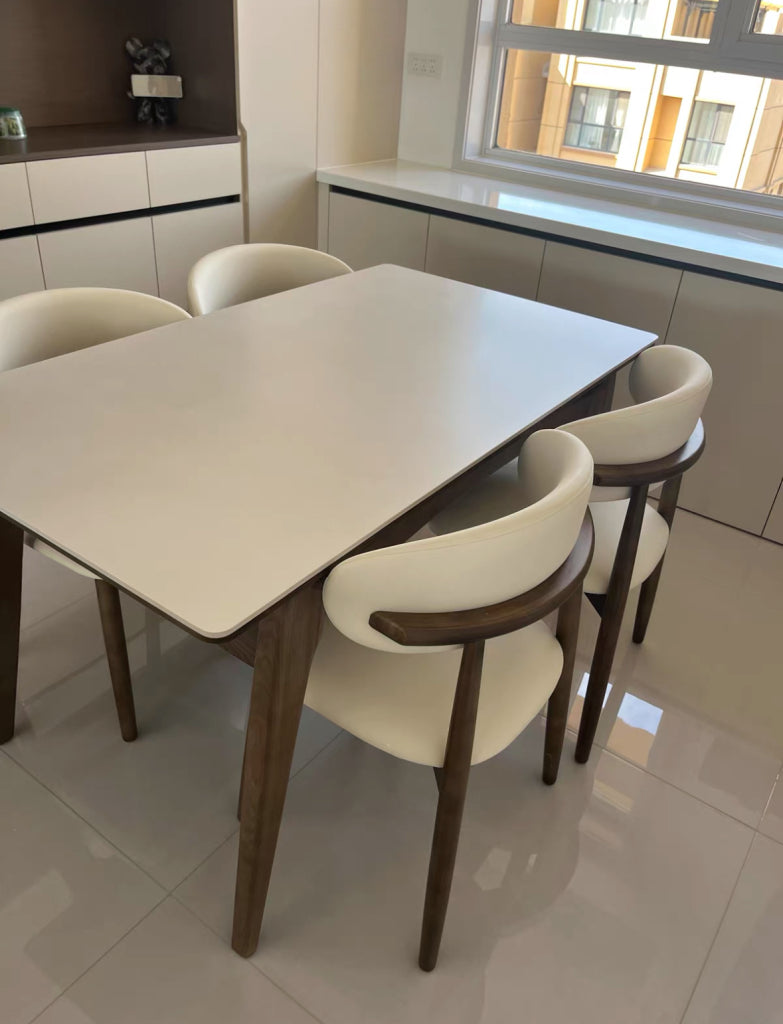 Lemarie Sintered stone rectangular dining set