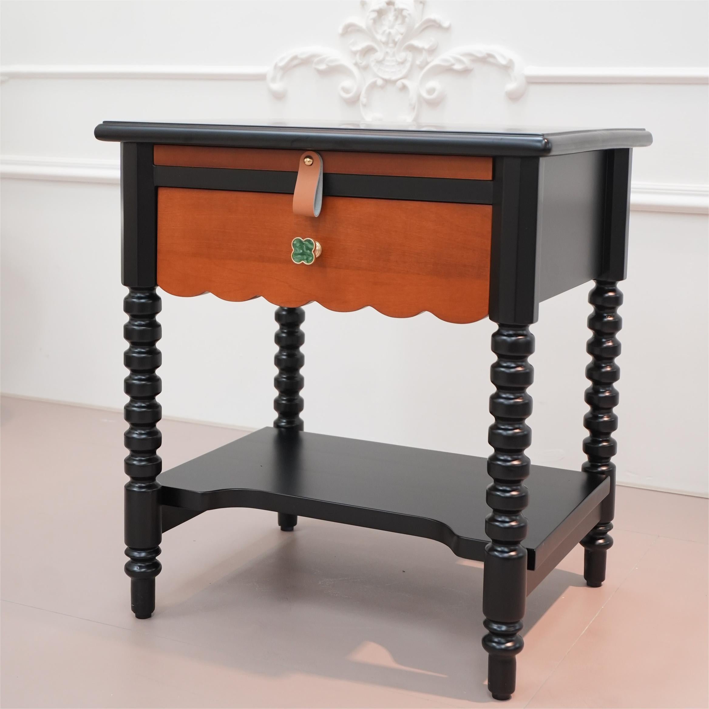 Limay 2pcs solid wood nightstands bedside tables