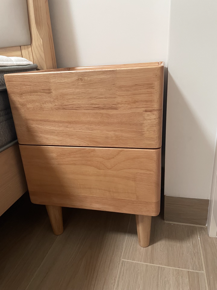 Cedarri 2pcs solid wood nightstands
