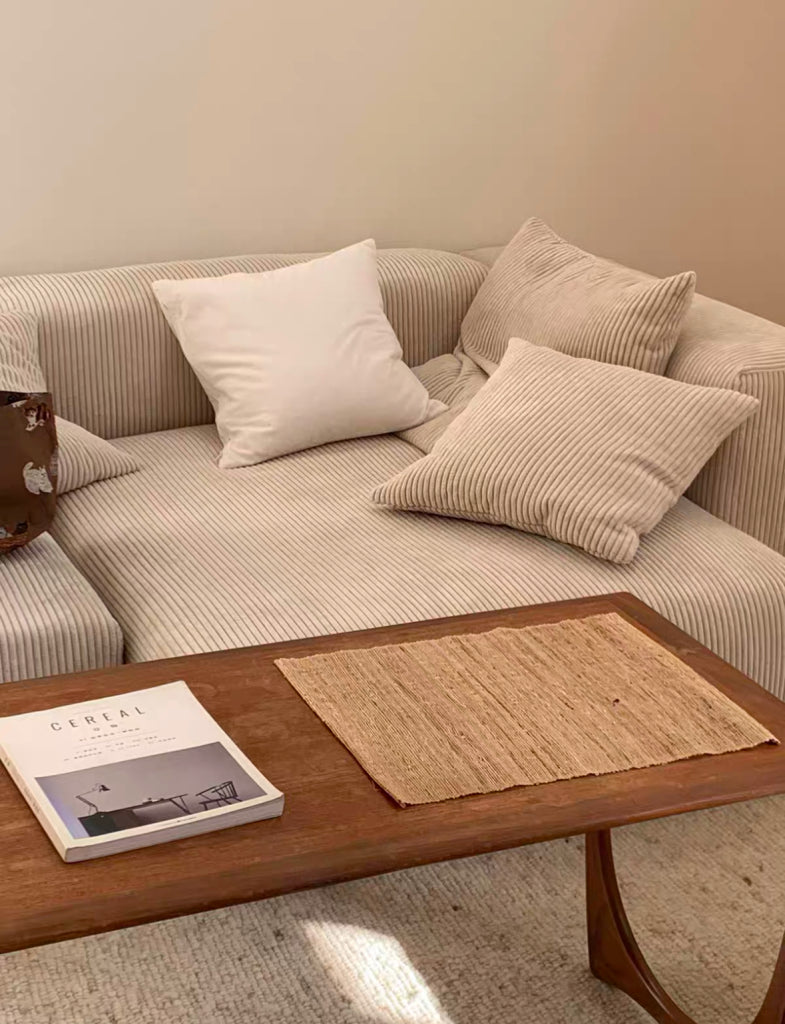 Zedraco Minimalist washable modular sofa with ottoman