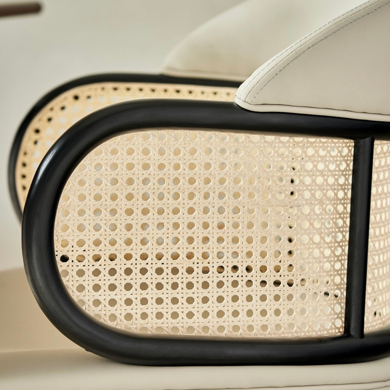 Hilarow 2pcs ash wood natural rattan dining chairs