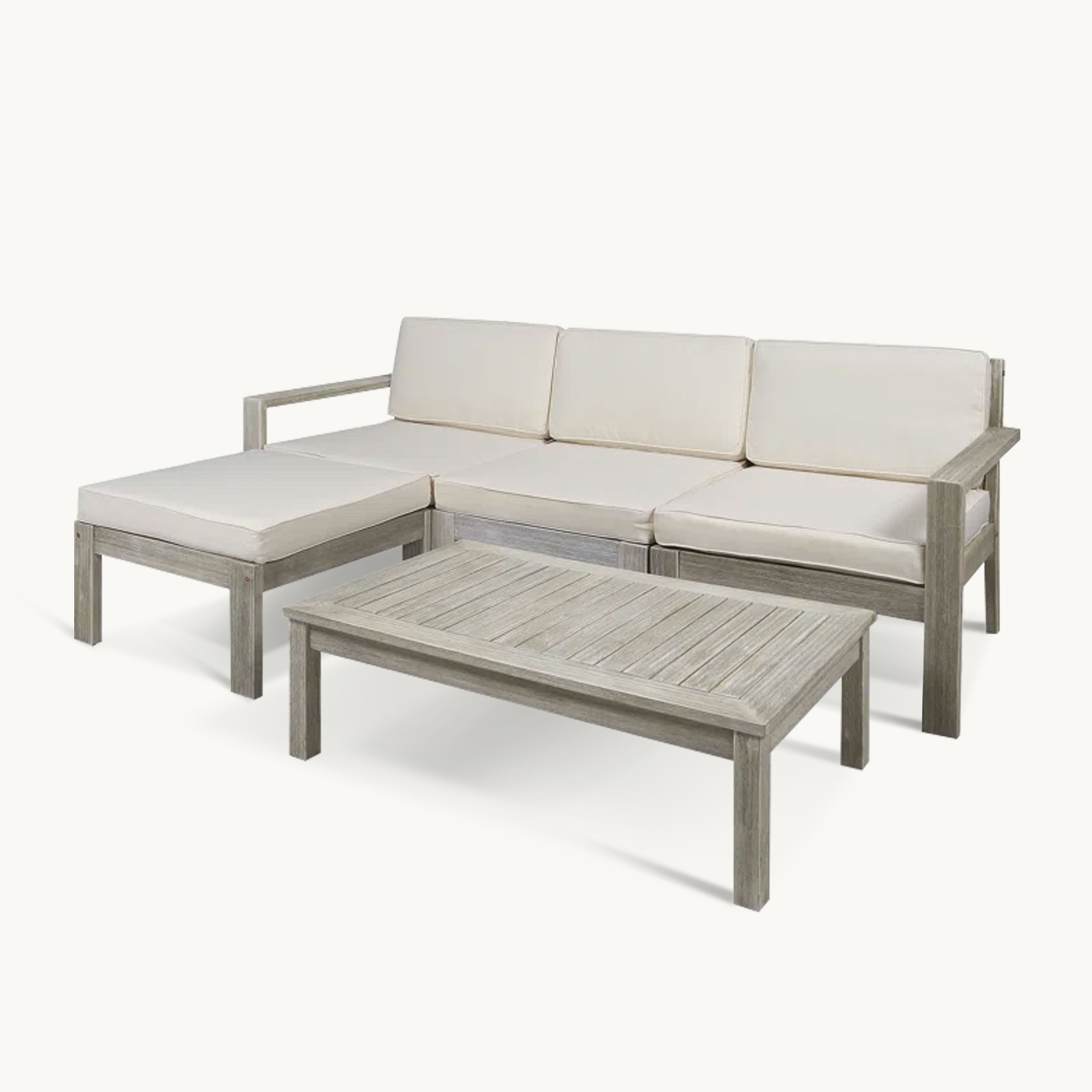 Mirdane Outdoor aluminum alloy coffee table sofa set
