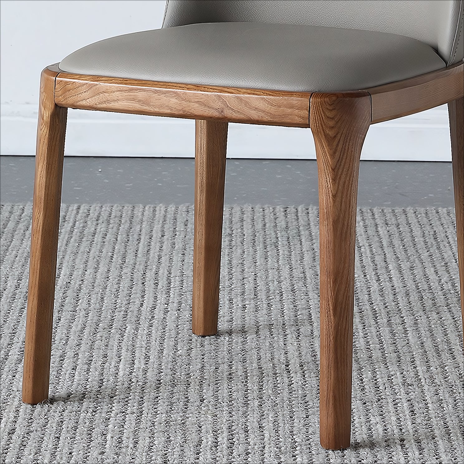 Keviclo 2 pcs set-ash solid wood dining chairs