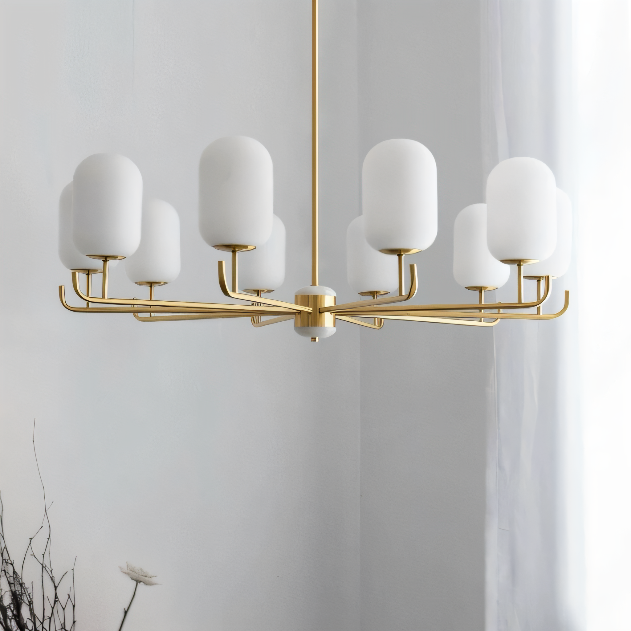 Glichan Jade classic copper pendant light