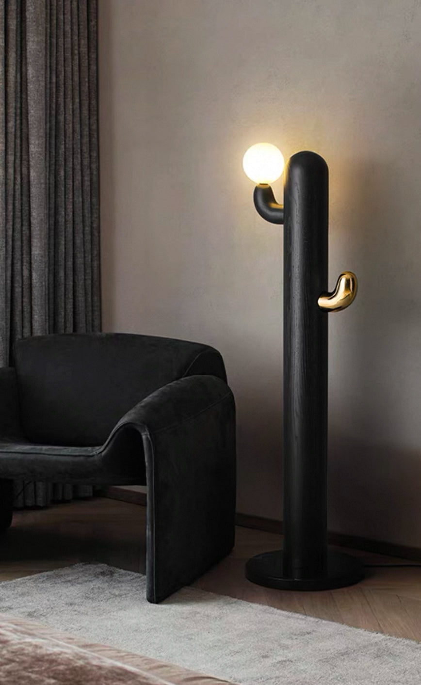 Siponie Solid wood cactus floor lamp-A