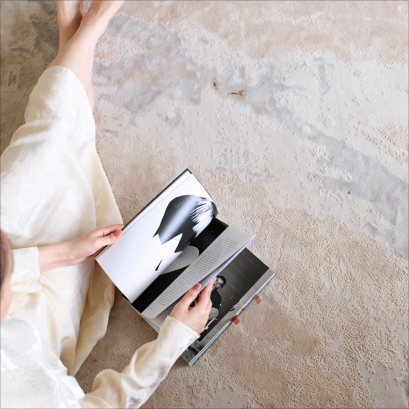 Lasi Washable Turkish marble pattern carpet rug