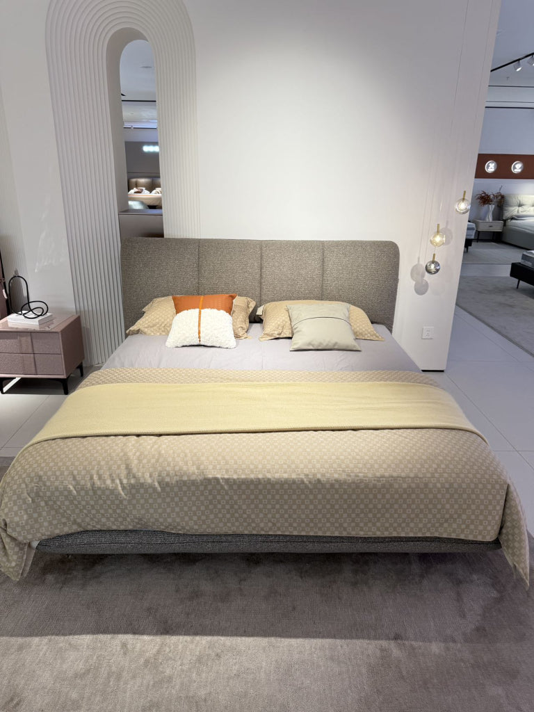 Besimo Fabric solid wood bed