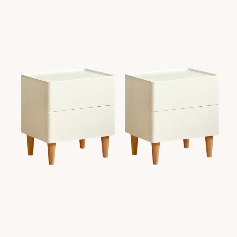 Cedarri 2pcs solid wood nightstands-B