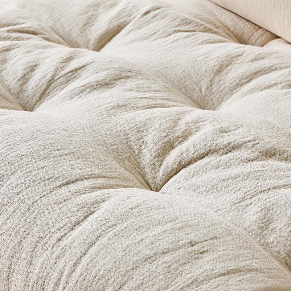 Garozo Washable natural linen fabric straight sofa