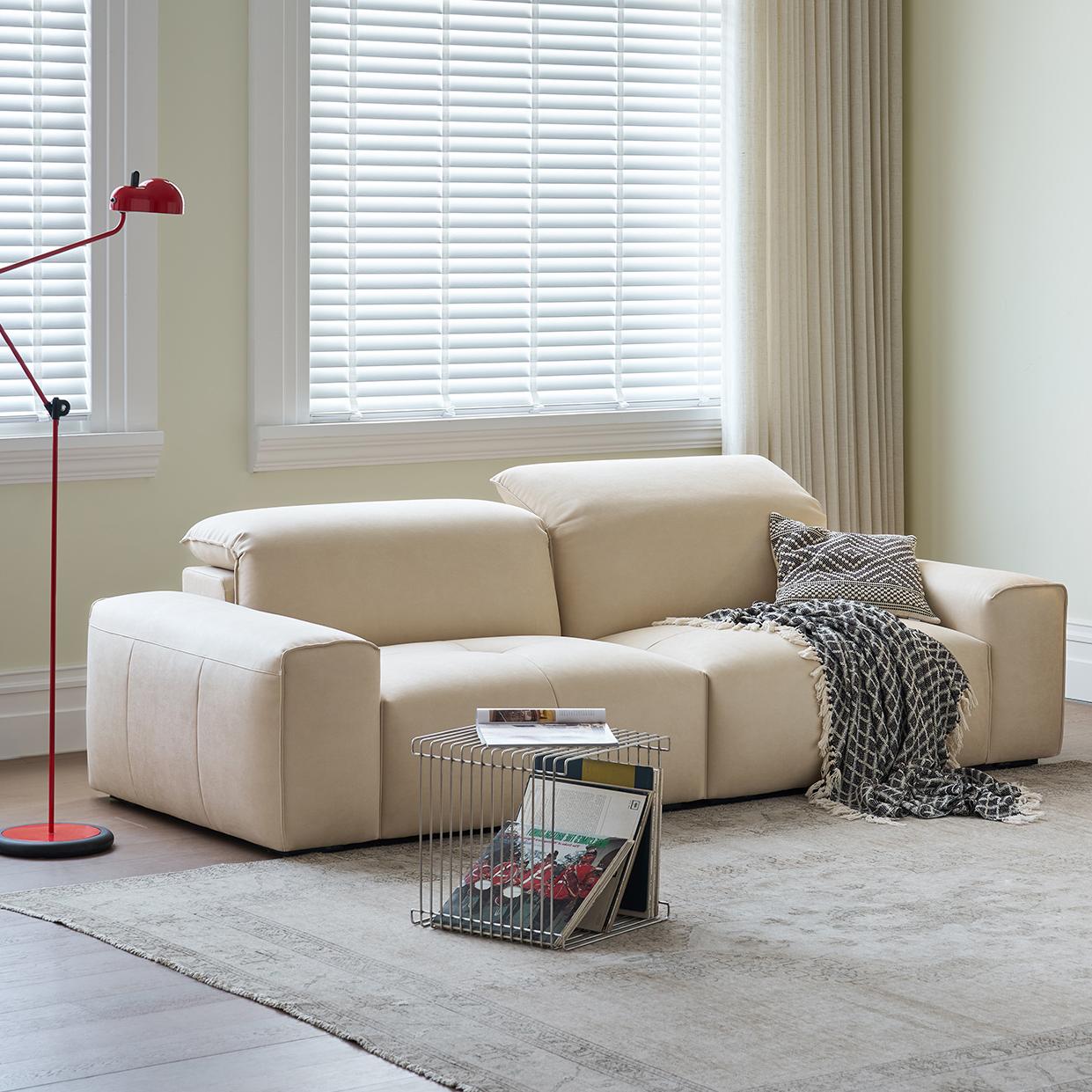 Sarop Fabric straight sofa