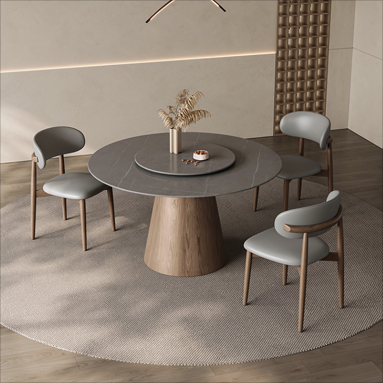 Obesia 2 pcs set-ash solid wood dining chair