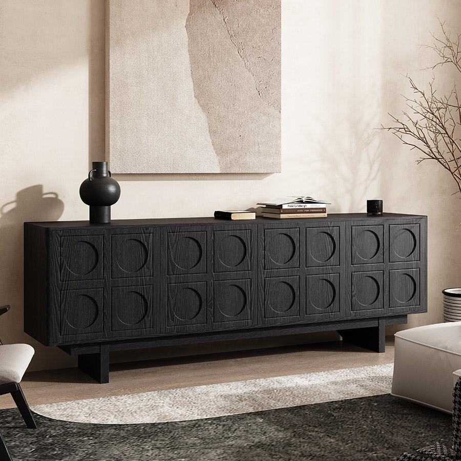 Kalanie Solid wood TV cabinet-A