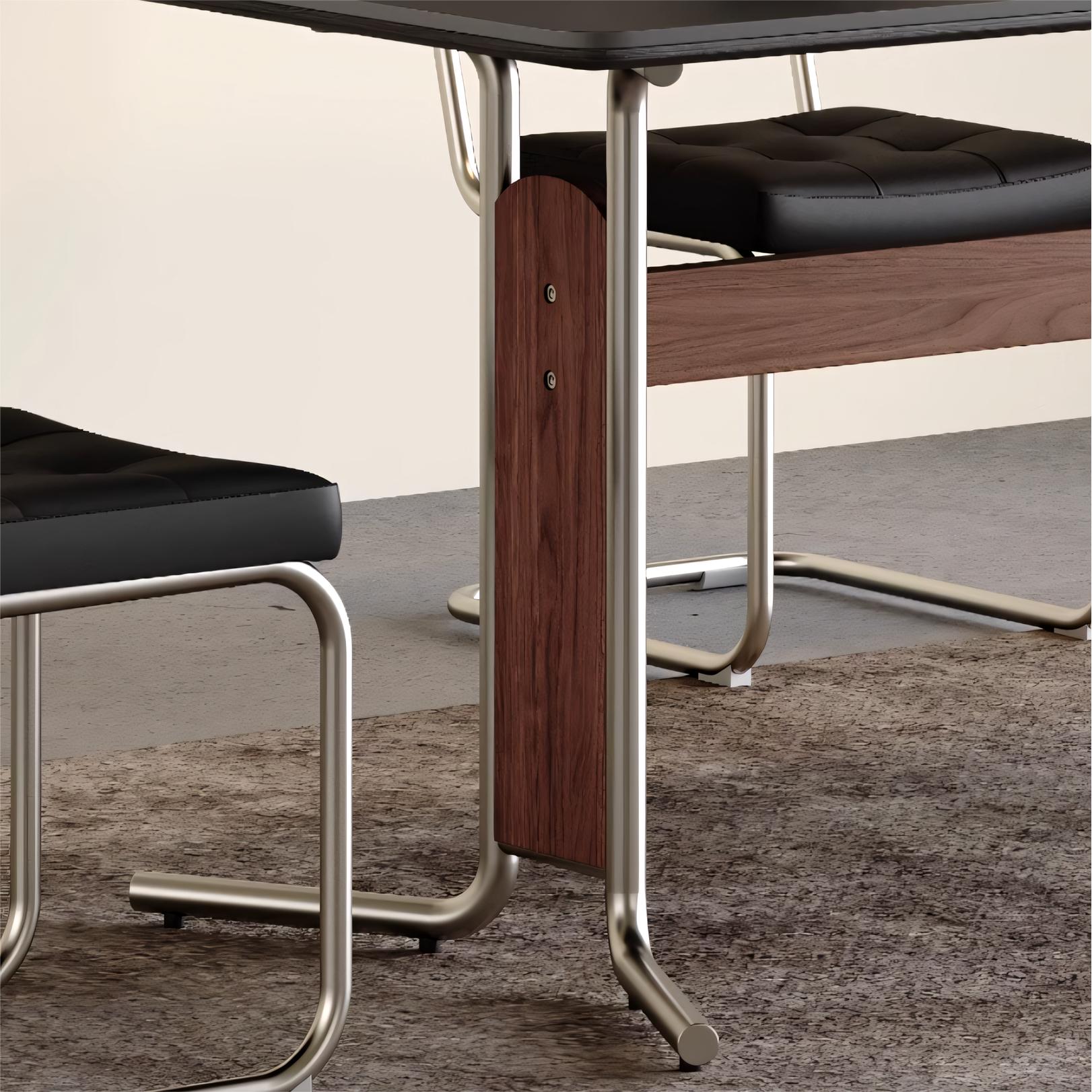 Igsan Sintered stone rectangular dining set
