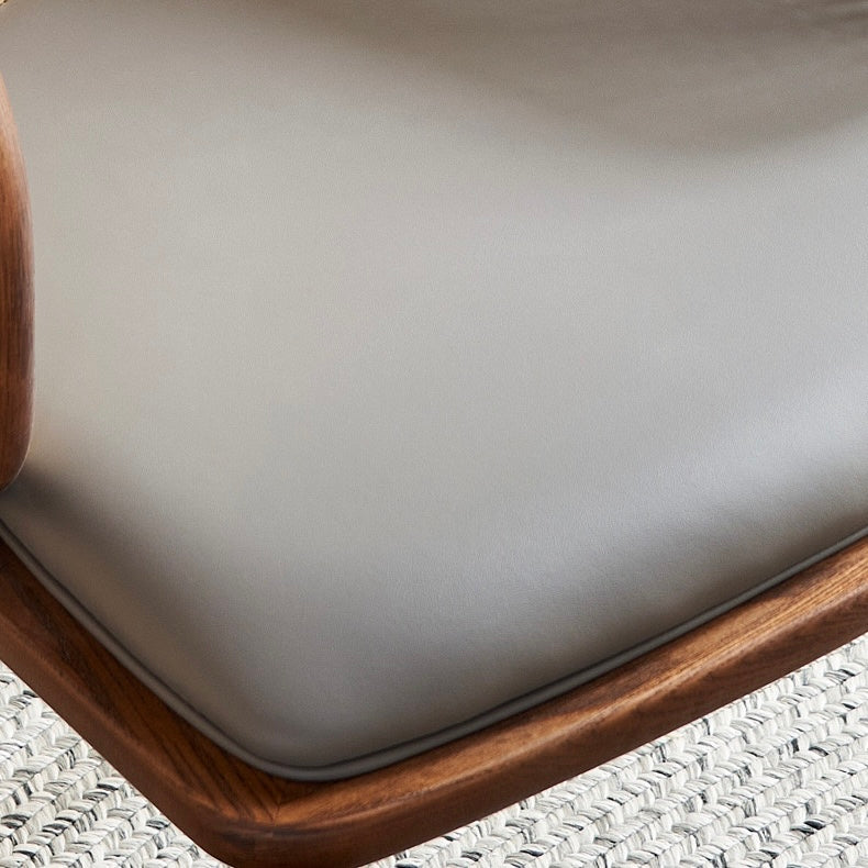 Yuliana 2 pcs ash wood natural rattan dining chairs