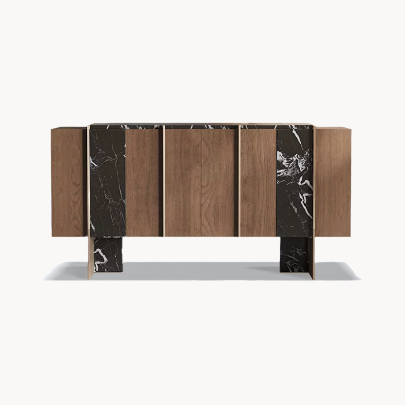 Rozeo Wooden marble sideboard-A