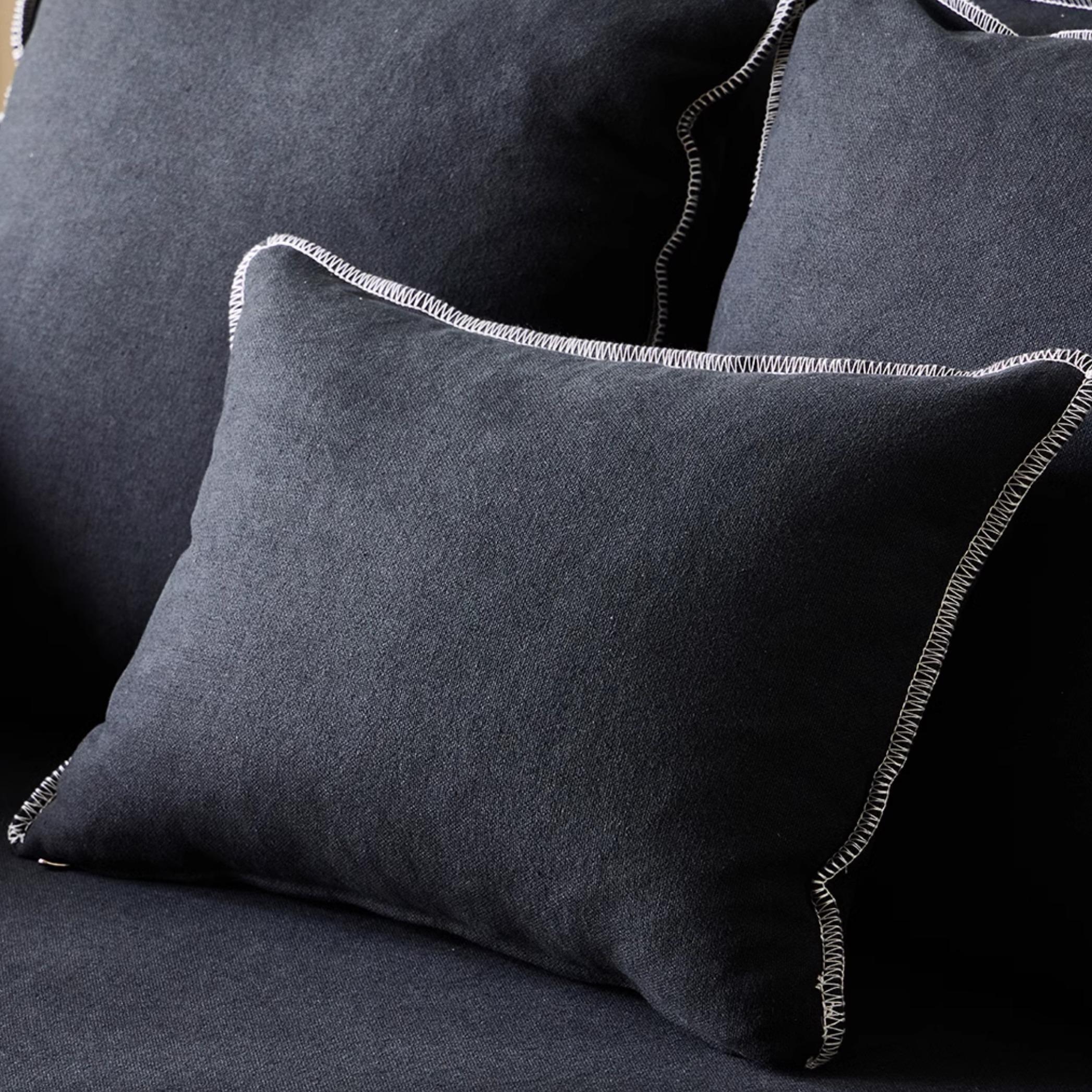 Geema Washable natural linen fabric straight sofa