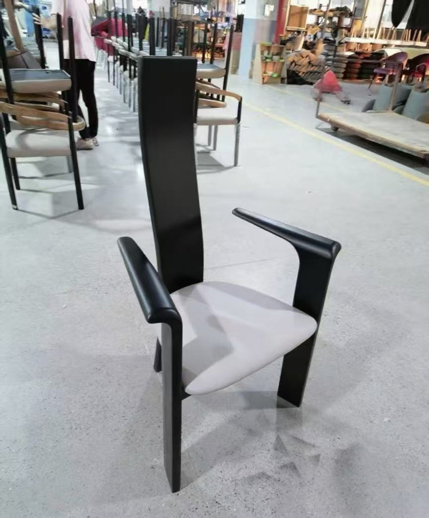 Gavriel 2pcs ash wood leather dining chairs