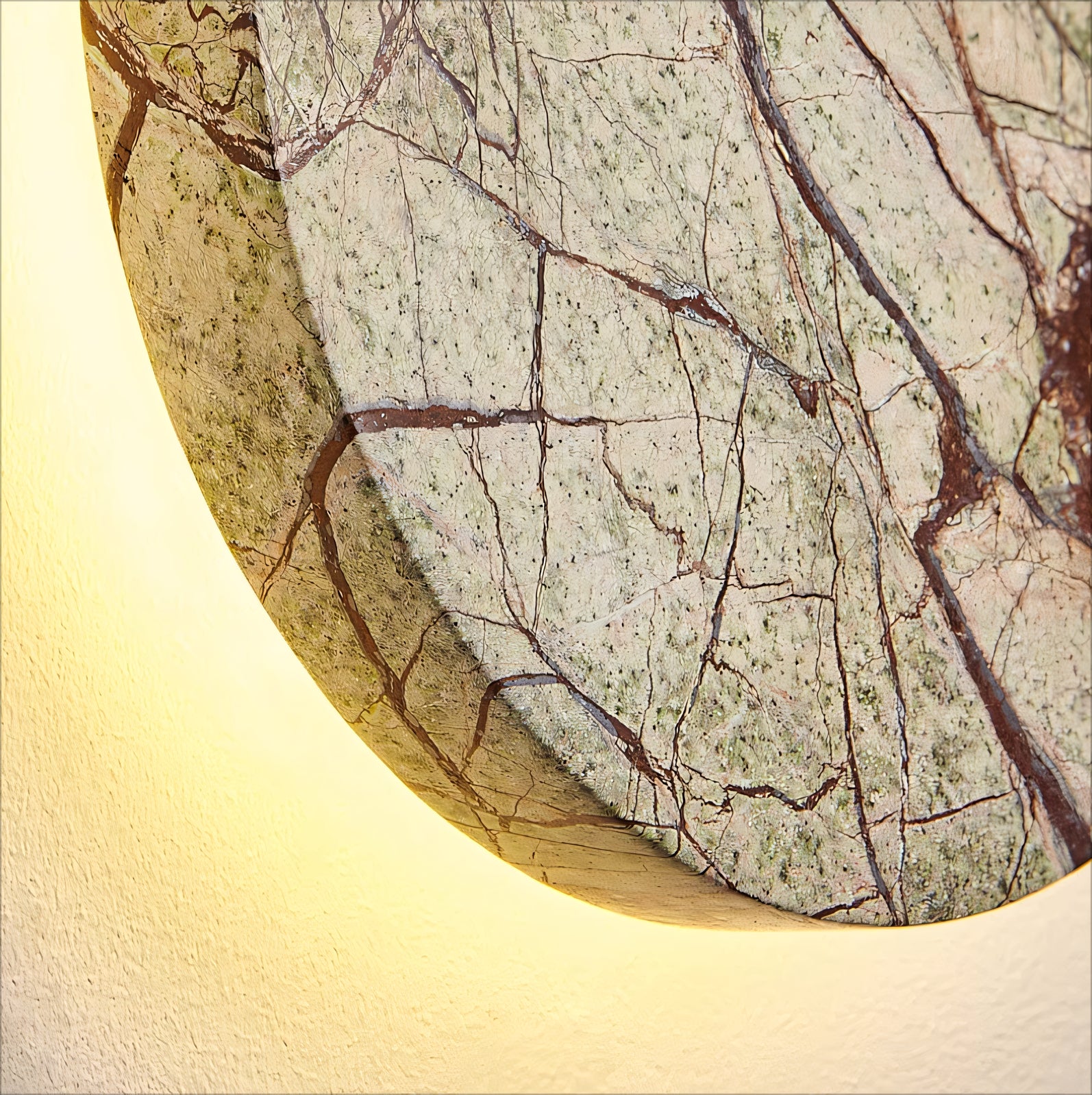 Sewan 2pcs natural marble wall lights bedside lights