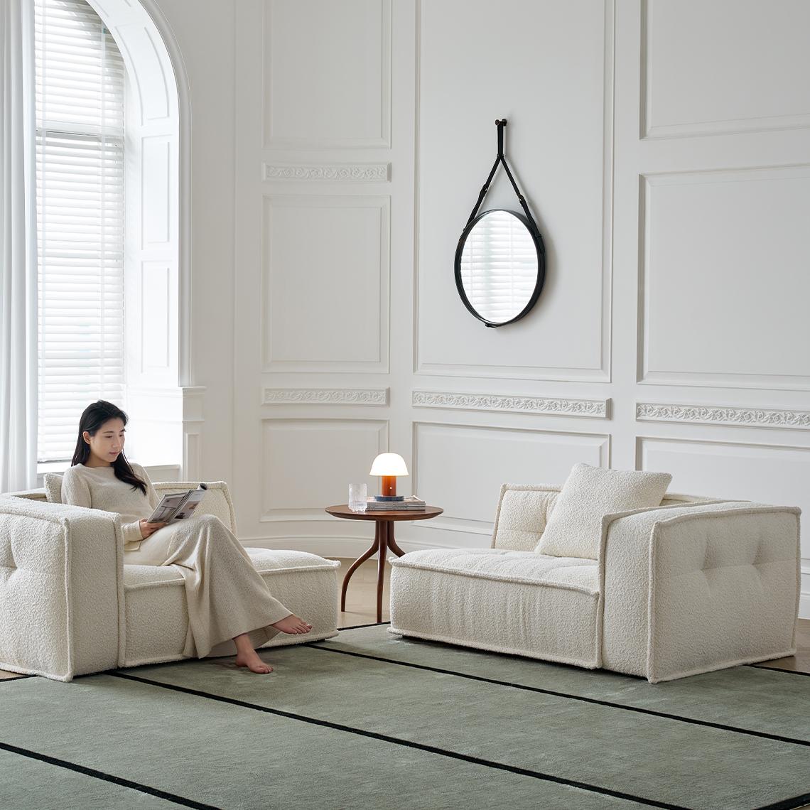 Tosta Fabric straight sofa