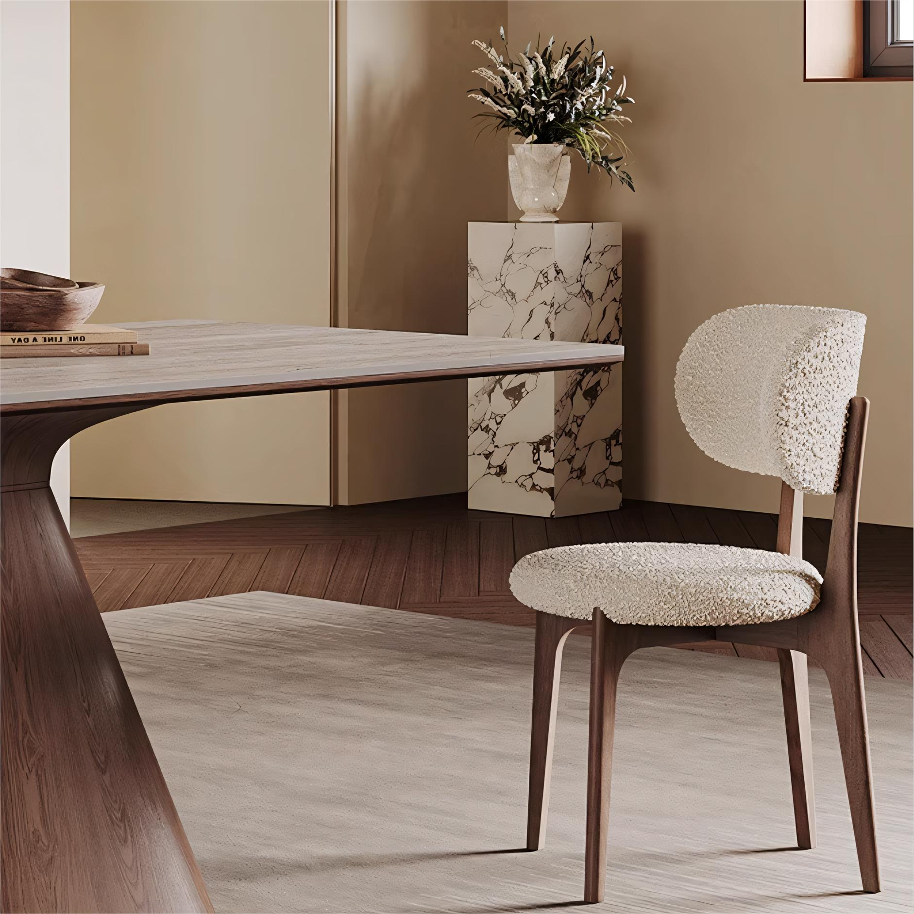 Padiar Sintered stone solid wood rectangular dining set