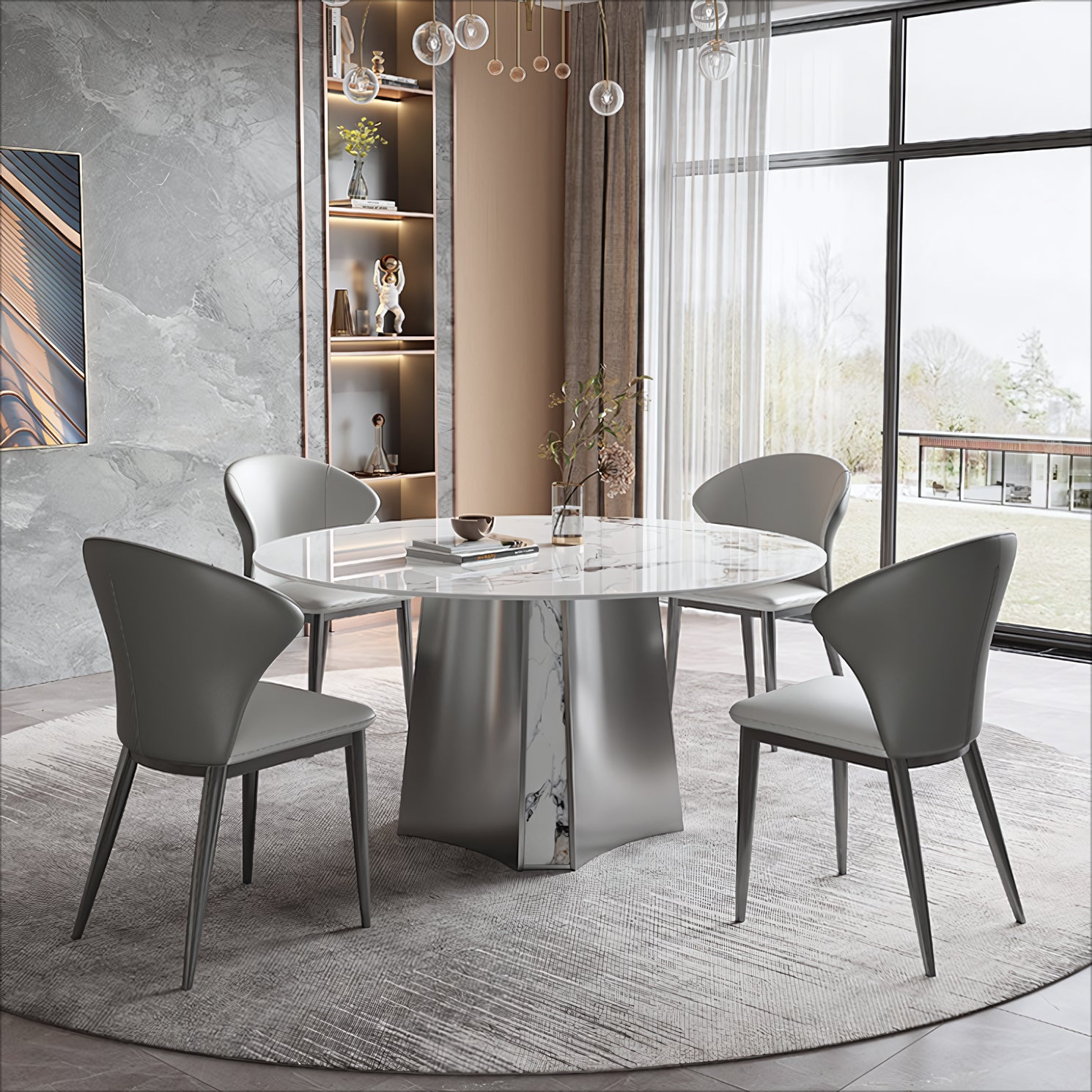 Yuctor Sintered stone round dining table