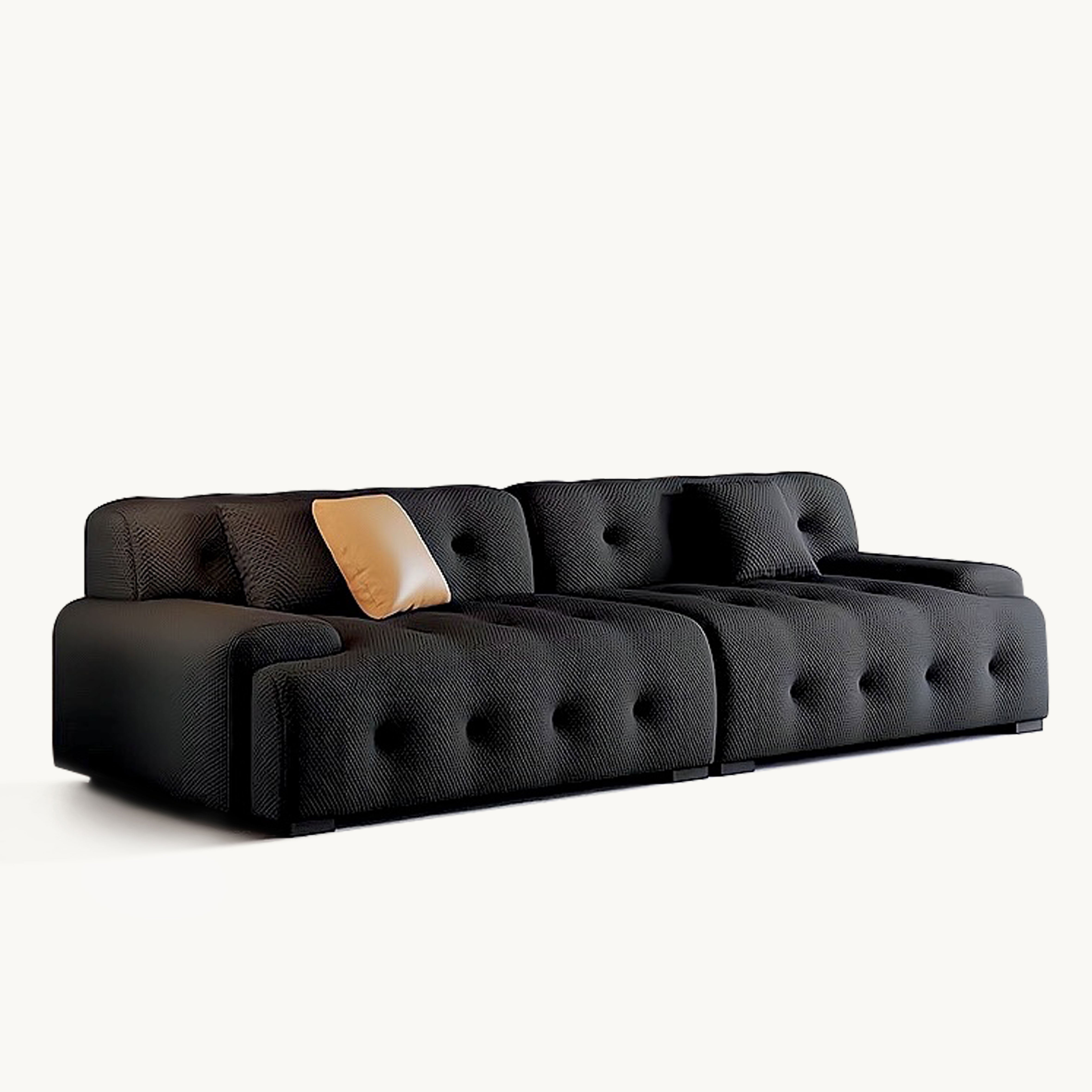 Ponirewa 3D stretch fabric straight sofa