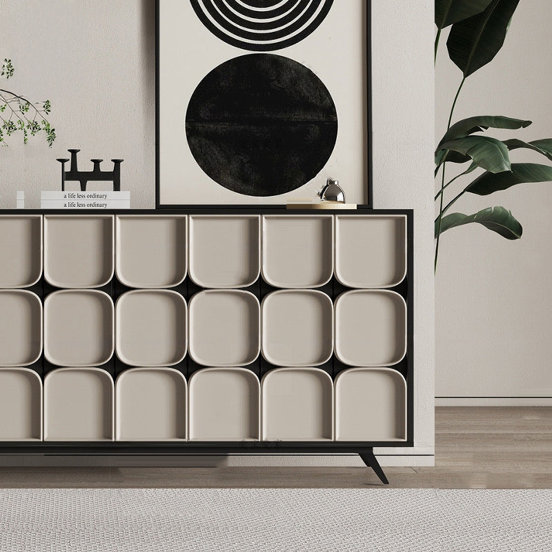Samanie Black and white geometric patterns sideboard