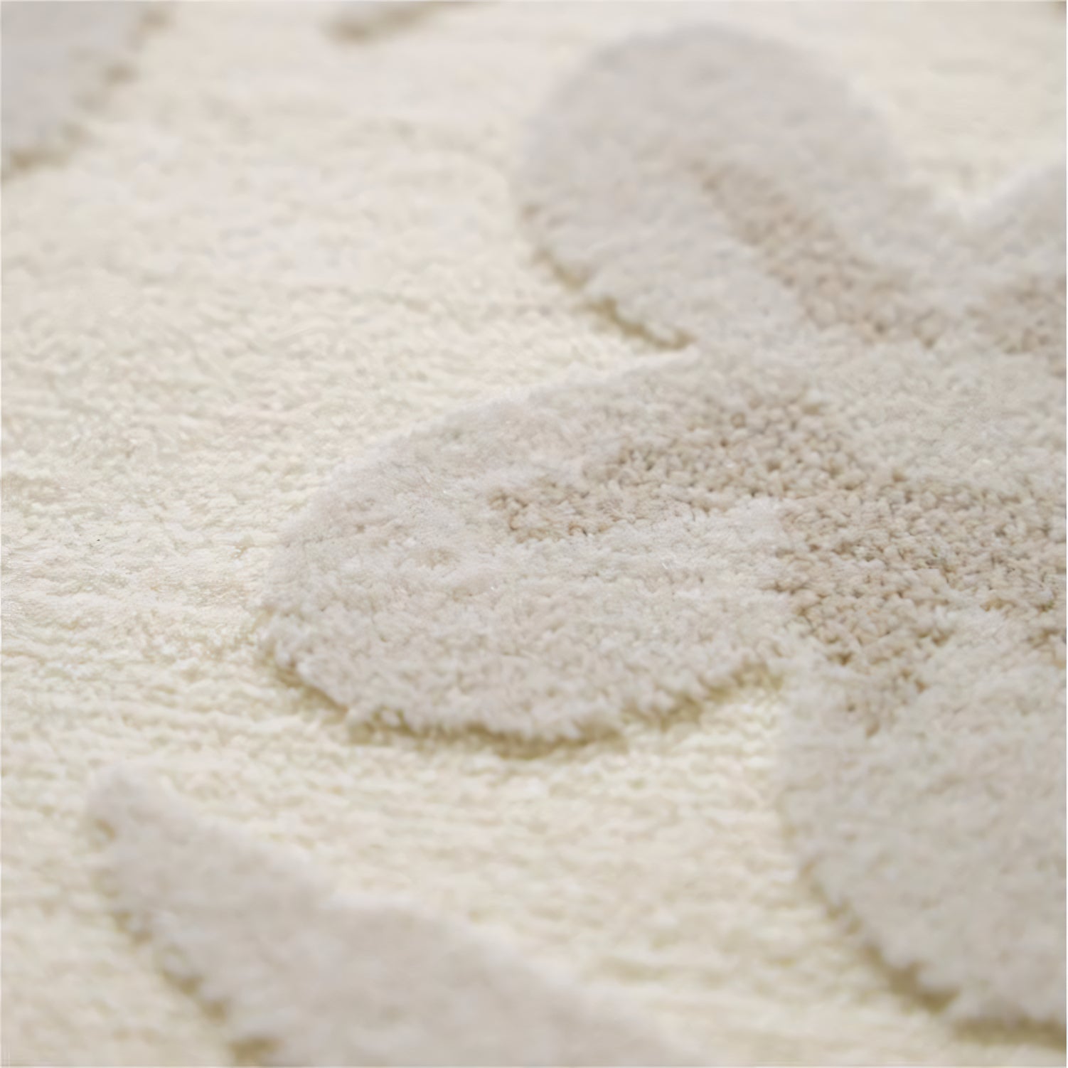 Zasnie 3D floral embossed washable carpet rug